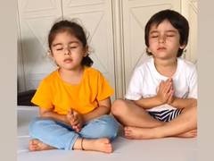 
      
      Video of Kareena's son Taimur praying with cousin Inaaya
      
      