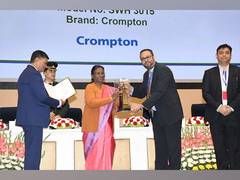 
      
      President of India Confers Crompton with the Prestigious award
      
      