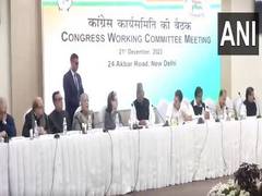
      
      Congress Working Committee meeting underway at AICC headquarters
      
      