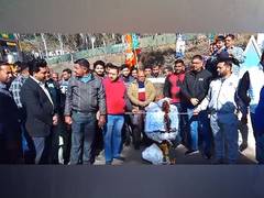 
      
      J-K: Rajouri BJP holds protest, denounces INDIA bloc 
      
      