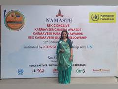 
      
      Riddhi Doshi Patel awarded coveted Rex Karmaveer
      
      