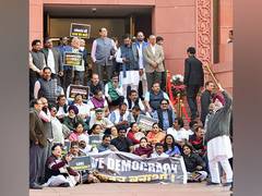 
      
      INDIA bloc leaders to protest against suspension of 146 MPs
      
      