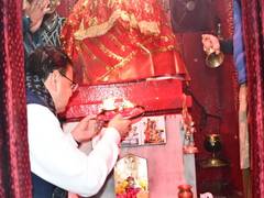 
      
      Uttarakhand: CM Dhami offers prayers at Chamunda Temple 
      
      
