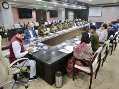
      
      MP CM holds meeting with officers in-charge of various divisions
      
      