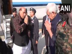
      
      Rajnath Singh reaches Jammu to review security
      
      