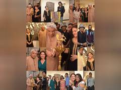 
      
      Javed Akhtar lauds Kiran Chopra's Black & white sculpted painting
      
      
