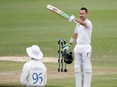
      
      Elgar's ton puts SA in stronghold against India in 1st Test
      
      