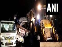 
      
      MP: 11 killed as bus catches fire in collision with dumper truck
      
      