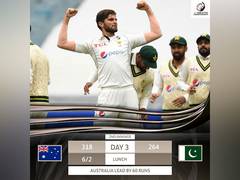
      
      AUS vs PAK, 1st Test: Cummins'fifer puts Australia in command
      
      