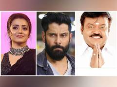 
      
      Trisha Krishnan, Vikram pay tribute to Captain Vijayakanth
      
      