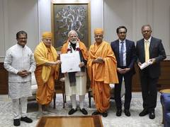 
      
      PM Modi accepts invitation to inaugurate BAPS Hindu Mandir
      
      