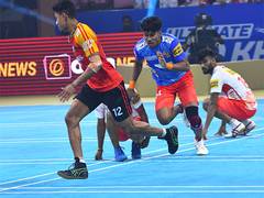 
      
      Ultimate Kho Kho: Gujarat Giants, Chennai Quick Guns secure wins
      
      