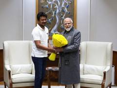 
      
      First time since Sanatan row, Udhayanidhi calls on PM Modi
      
      
