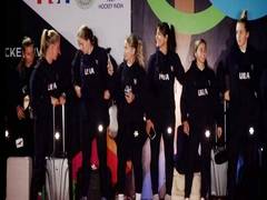 
      
      US women's hockey team arrives in Ranchi 
      
      