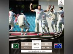 
      
      Hazlewood leads AUS's fightback as PAK lose 7 for 68
      
      