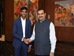 
      
      Adani Group to back Grandmaster Praggnanandhaa
      
      