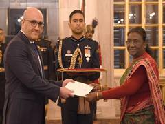
      
      Envoys of five nations present credentials to President Murmu
      
      