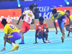 
      
      Gujarat Giants ensure semifinal berth with win over Rajasthan
      
      