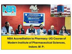 
      
      NBA Accreditation Award to Modern Institute of Pharmaceutical
      
      
