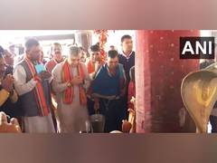 
      
       Ashwini Vaishnaw offers prayers at Dhabaleswar temple in Cuttak
      
      