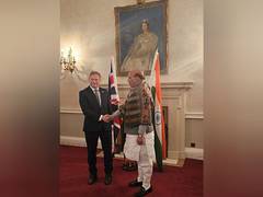 
      
      Rajnath Singh holds bilateral meeting with Grant Shapps
      
      