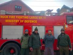 
      
      J-K: Fire breaks out at residential house
      
      