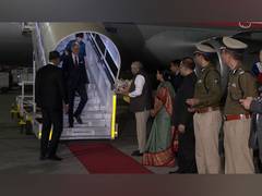 
      
      Czech PM Petr Fiala arrives in India to attend Gujarat biz summit
      
      