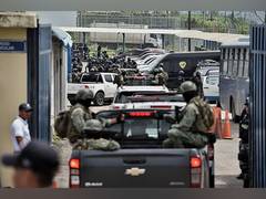 
      
      Armed men storm live TV broadcast station in Ecuador
      
      