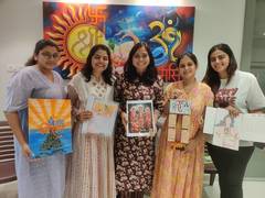
      
      Pregnant women in Surat inscribe Lord Rama's name in 21 languages
      
      