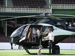 
      
      David Warner makes Bollywood-style helicopter entry at SCG
      
      