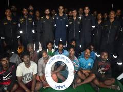 
      
      Indian Coast Guard rescues 12 fishermen off Kerala coast
      
      