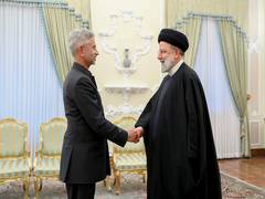 
      
      Jaishankar meets Iran President, conveys greetings of PM Modi
      
      