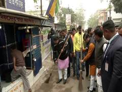 
      
      Tripura CM participates in cleanliness drive of different temples
      
      