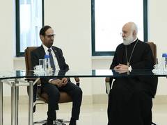 
      
      Ali Rashid Al Nuaimi meets Archbishop of Armenia
      
      