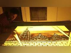 
      
      Sahoo depicts Puri Heritahe Corridor opening via sand animation
      
      