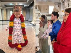 
      
      Priyanka, Nick seek blessings at temple with daughter Malti Marie
      
      