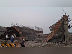 
      
      Under-construction steel bridge collapses in Khammam
      
      