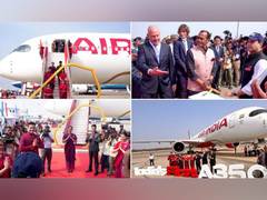 
      
      Air India's first Airbus A350 centre of attraction at Wings India
      
      