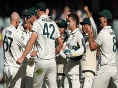 
      
      Hazlewood's pace, Head's blitz seal dominant 10-wicket victory 
      
      