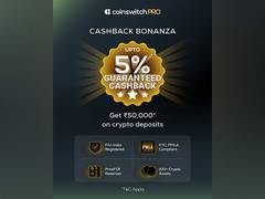 
      
      CoinSwitch announces highest cashback on crypto deposits
      
      