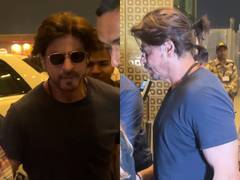 
      
      SRK sports ponytail look as he gets snapped at Mumbai airport
      
      