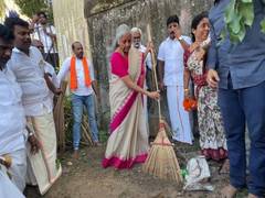 
      
      Nirmala Sitharaman participates in cleanliness drive
      
      