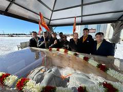 
      
      US: 25-feet statue of Lord Hanuman reaches Monroe
      
      