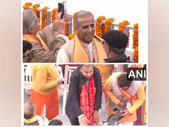 
      
      Anil Ambani, Sunil Mittal arrive in Ayodhya for Pran Pratistha
      
      