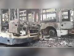
      
      3 TSRTC buses catch fire at Dilsukhnagar depot in Hyderabad
      
      