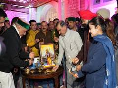 
      
      Himachal: CM Sukhu lights 'Diyas' at his residence 
      
      