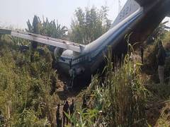 
      
      Myanmar Army plane crashes at Mizoram airport; 6 injured
      
      