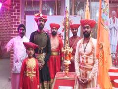 
      
      Maharashtra devotees offer giant sword to Ram Lalla
      
      