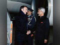 
      
      French President Macron arrives in Delhi
      
      