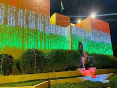 
      
      Embassy in Riyadh lit in tricolour to celebrate Republic Day
      
      